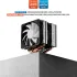 upHere D6SEC ARGB CPU Air Cooler - Black